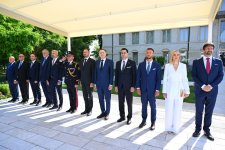 Slovakiya Prezidenti Peter Pelleqrininin Şuşada rəsmi qarşılanma mərasimi olub (FOTO)