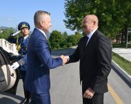 Slovakiya Prezidenti Peter Pelleqrininin Şuşada rəsmi qarşılanma mərasimi olub (FOTO)