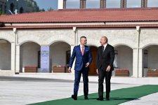 Slovakiya Prezidenti Peter Pelleqrininin Şuşada rəsmi qarşılanma mərasimi olub (FOTO)