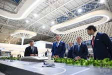 Slovakiya Prezidenti Füzuli aeroportundan təyyarə ilə Bakı şəhərinə yola düşüb (FOTO)