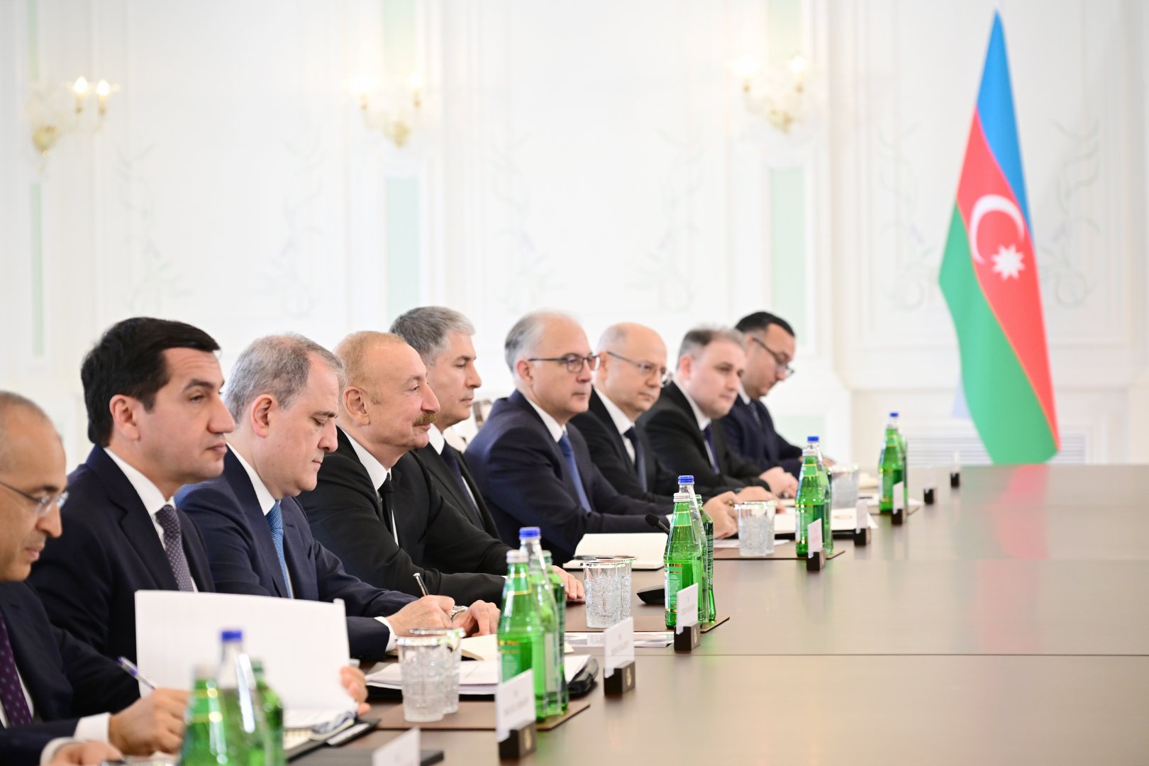 Prezident İlham Əliyevin Şuşada Slovakiya Prezidenti ilə geniş tərkibdə görüşü olub (FOTO)