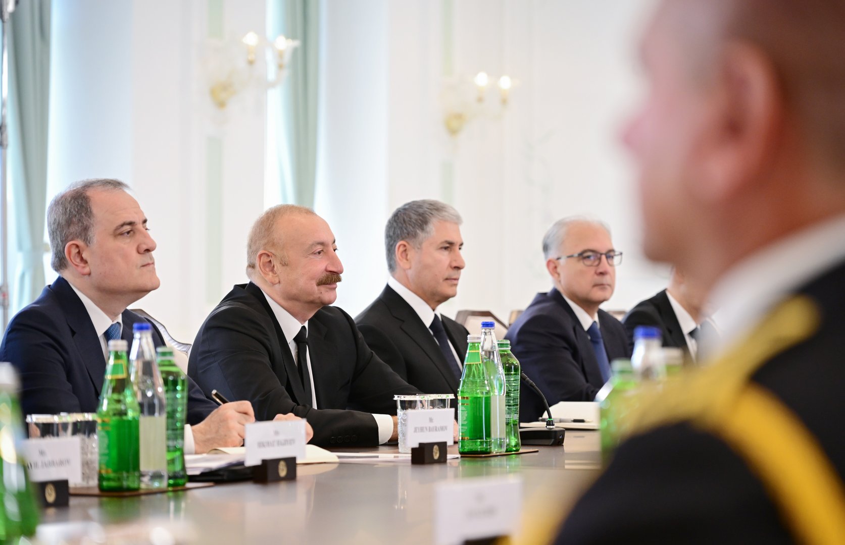 Prezident İlham Əliyevin Şuşada Slovakiya Prezidenti ilə geniş tərkibdə görüşü olub (FOTO)