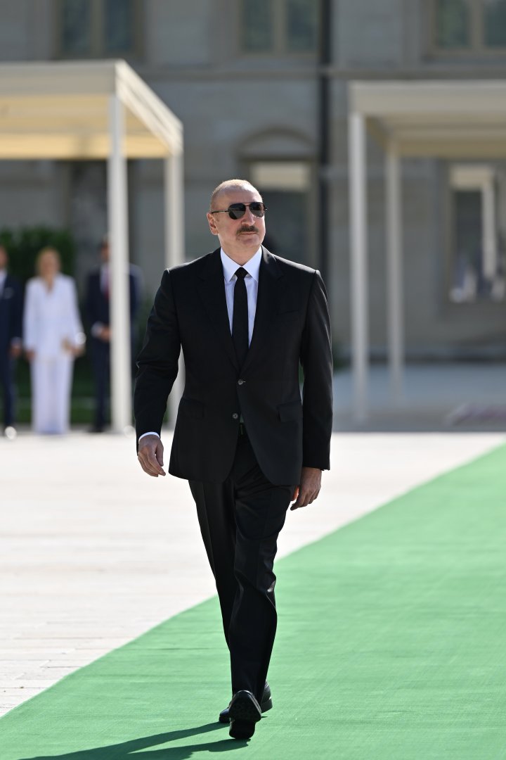 Slovakiya Prezidenti Peter Pelleqrininin Şuşada rəsmi qarşılanma mərasimi olub (FOTO)