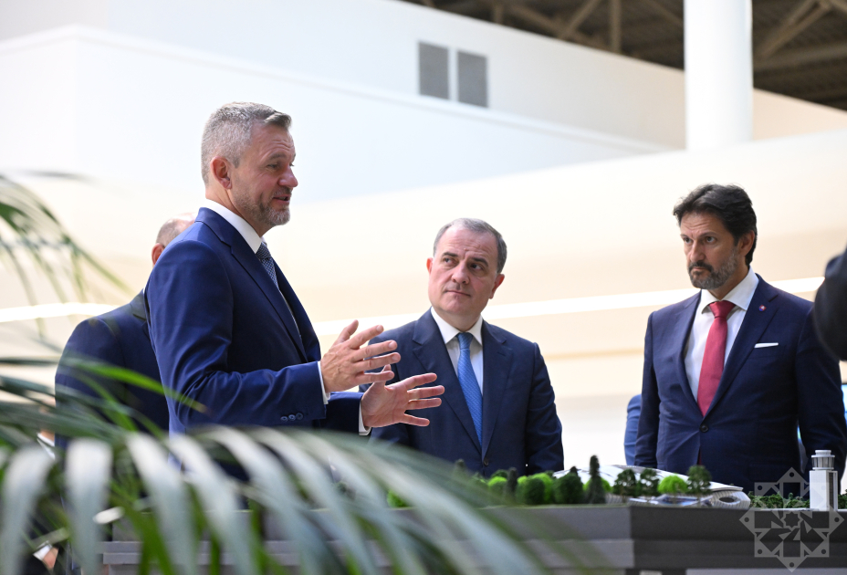 Slovakiya Prezidenti Füzuli aeroportundan təyyarə ilə Bakı şəhərinə yola düşüb (FOTO)