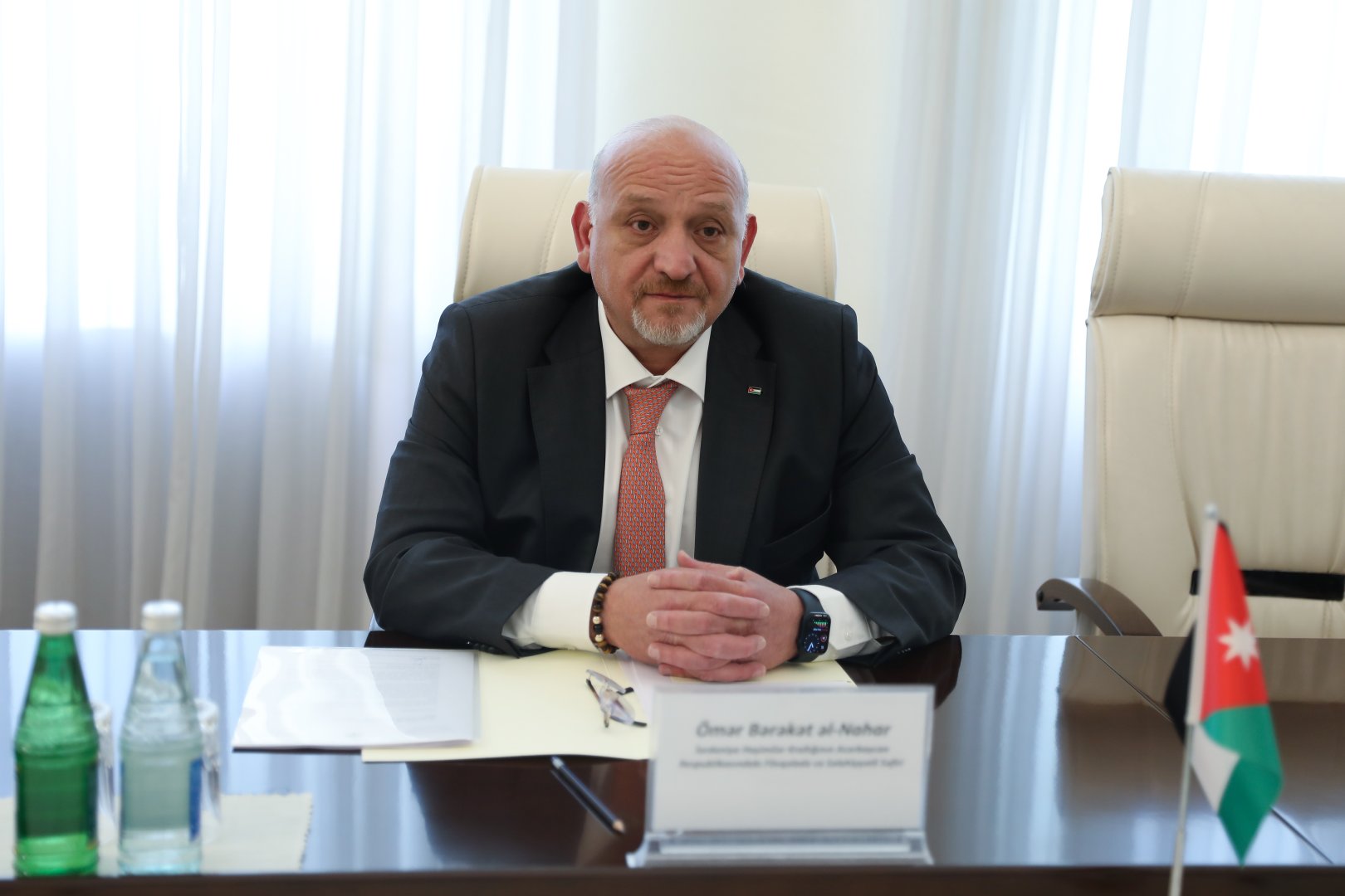 Səhiyyə naziri İordaniyanın Azərbaycandakı səfiri ilə görüşüb (FOTO)