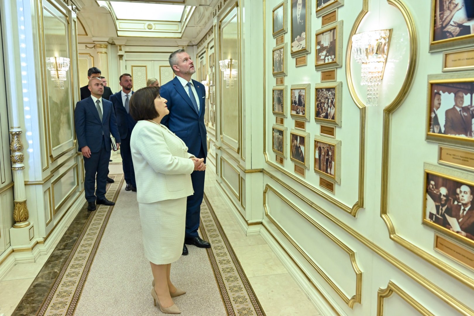 Sahibə Qafarova Slovakiya Prezidenti Peter Pelleqrini ilə görüşüb (FOTO)