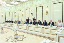 Sahibə Qafarova Slovakiya Prezidenti Peter Pelleqrini ilə görüşüb (FOTO)
