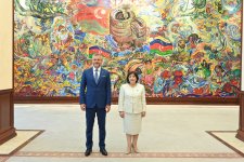Sahibə Qafarova Slovakiya Prezidenti Peter Pelleqrini ilə görüşüb (FOTO)