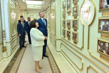 Sahibə Qafarova Slovakiya Prezidenti Peter Pelleqrini ilə görüşüb (FOTO)