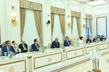 Sahibə Qafarova Slovakiya Prezidenti Peter Pelleqrini ilə görüşüb (FOTO)