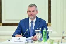 Sahibə Qafarova Slovakiya Prezidenti Peter Pelleqrini ilə görüşüb (FOTO)