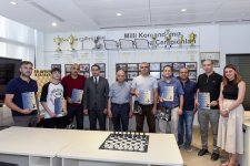 Azərbaycan Milli Mətbuat Günü münasibətilə keçirilən şahmat turnirinin qalibi müəyyən olub (FOTO)