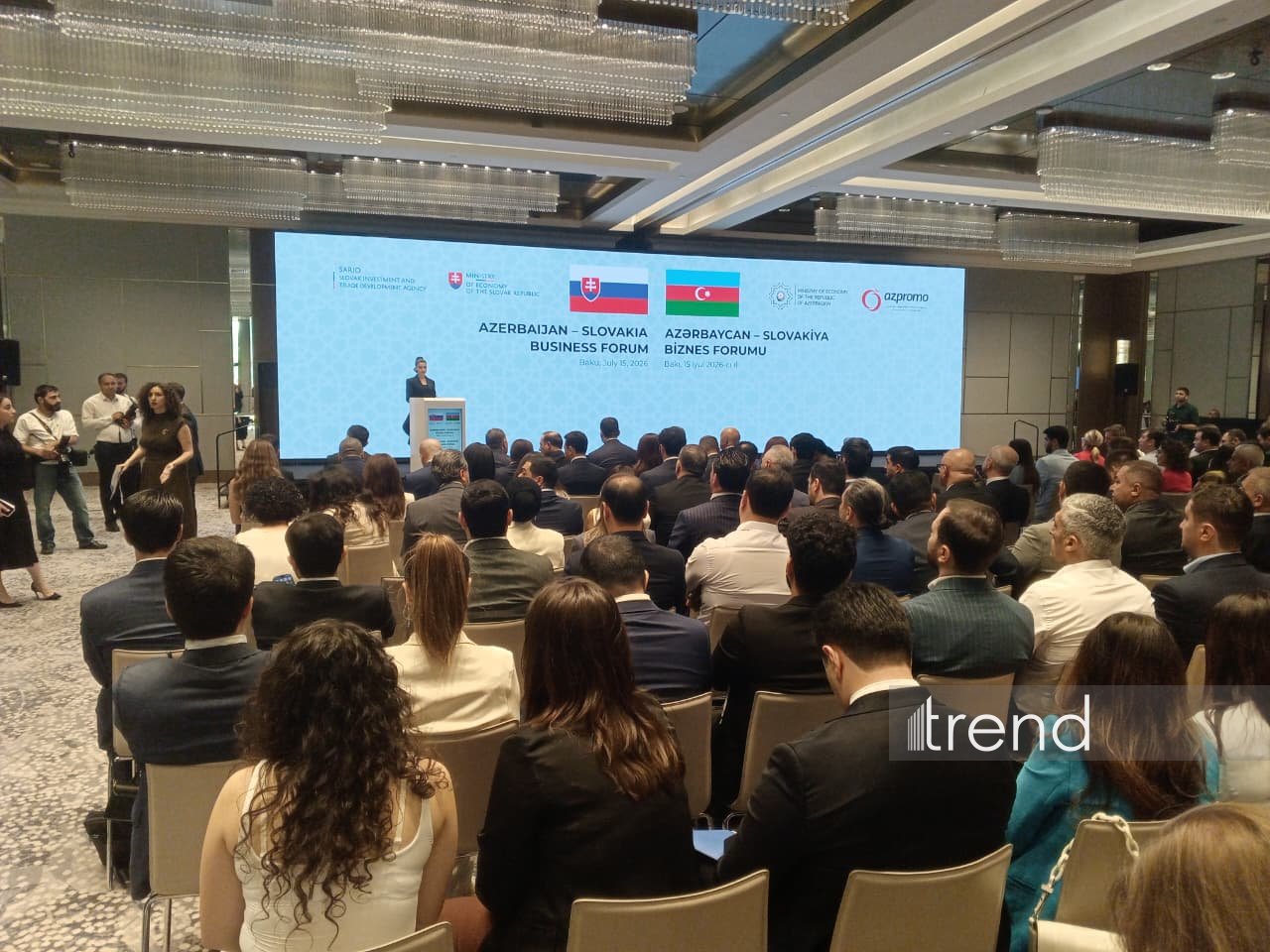 Bakıda Azərbaycan-Slovakiya biznes-forumu keçirilir (FOTO)
