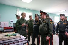 Kərim Vəliyev Belarusda bir sıra hərbi obyektlərdə olub (FOTO)