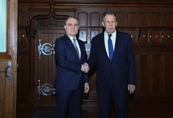 Ceyhun Bayramovla Sergey Lavrov arasında Moskvada təkbətək görüş keçirilib (FOTO)