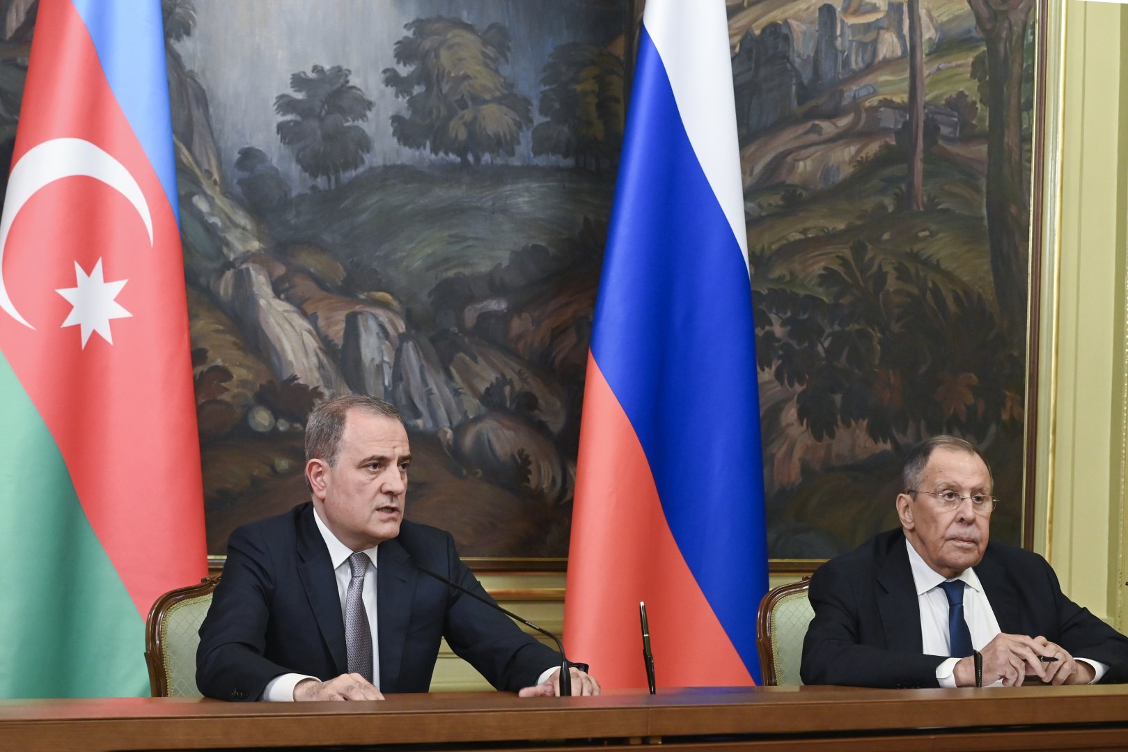 Ceyhun Bayramovla Sergey Lavrov arasında Moskvada təkbətək görüş keçirilib (FOTO)