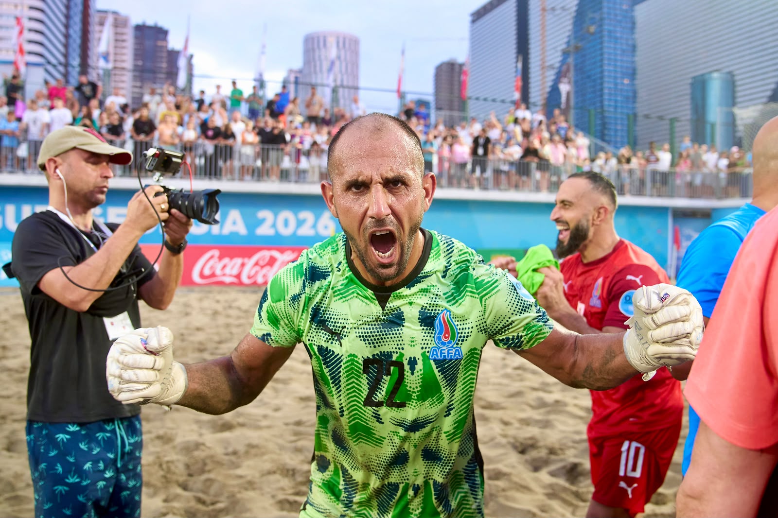 Çimərlik futbolu üzrə Azərbaycan millisi Avropa çempionatının B Liqasının qalibi olub (FOTO)