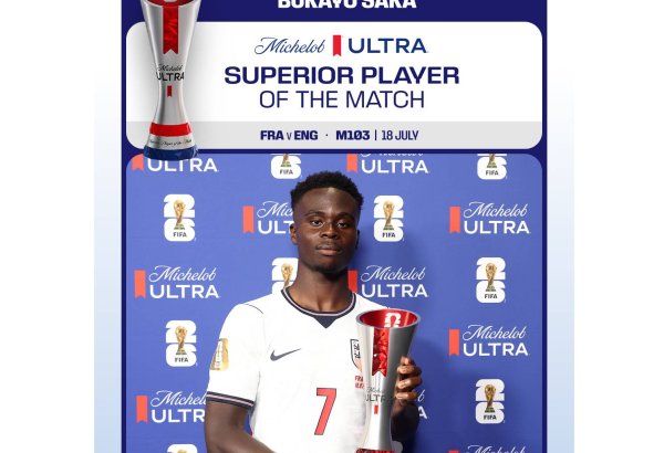 Bukayo Saka üçüncü yer uğrunda oyunun ən yaxşısı seçilib - DÇ-2026