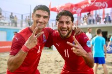 Çimərlik futbolu üzrə Azərbaycan millisi Avropa çempionatının B Liqasının qalibi olub (FOTO)