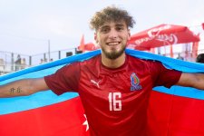 Çimərlik futbolu üzrə Azərbaycan millisi Avropa çempionatının B Liqasının qalibi olub (FOTO)