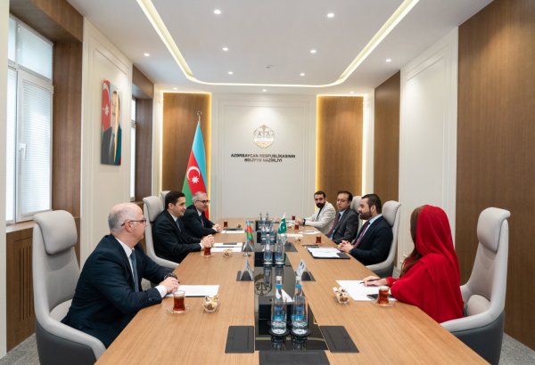 Fərid Əhmədov Pakistanın hüquq və ədliyyə üzrə dövlət naziri ilə görüşüb (FOTO)