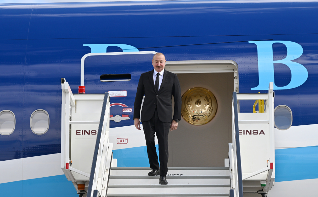 Prezident İlham Əliyev Almaniyaya rəsmi səfərə gəlib (FOTO/VİDEO)