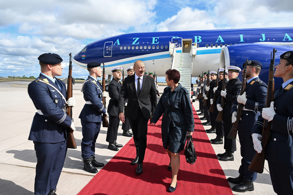 Prezident İlham Əliyev Almaniyaya rəsmi səfərə gəlib (FOTO/VİDEO)