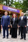 Şuşanın mərkəzində günəş enerjisi ilə işləyən "Kitab dayanacağı" istifadəyə verildi (FOTO)