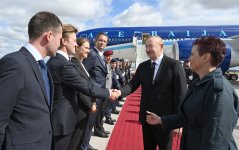 Prezident İlham Əliyev Almaniyaya rəsmi səfərə gəlib (FOTO/VİDEO)