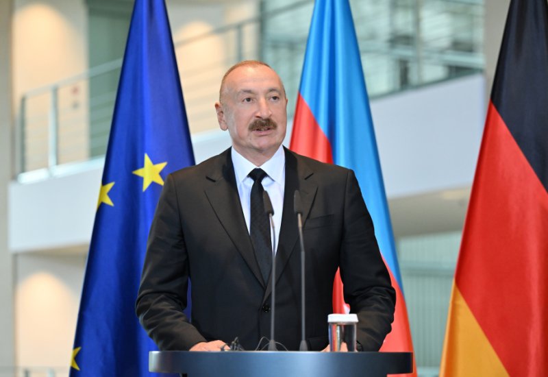Prezident İlham Əliyev: Azərbaycanın Almaniyaya ixracının əsas hissəsini xam neft təşkil edir