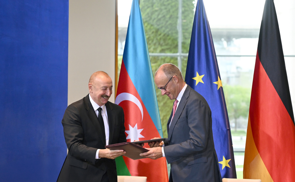Berlində Azərbaycan-Almaniya sənədləri imzalanıb (FOTO)