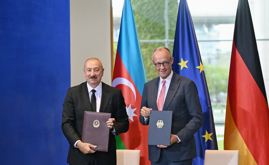 Berlində Azərbaycan-Almaniya sənədləri imzalanıb (FOTO)