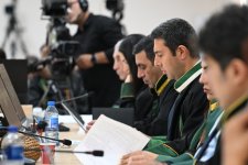 Ermənistan vətəndaşlarının şikayətləri üzrə apellyasiya məhkəməsində dövlət ittihamını müdafiə edən prokurorlar çıxışa başlayıb (FOTO)