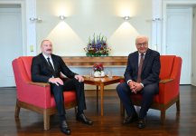 Prezident İlham Əliyev və Prezident Frank-Valter Ştaynmayer arasında təkbətək görüş keçirilib (FOTO/VİDEO) (YENİLƏNİB)