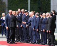 Prezident İlham Əliyevin Berlində rəsmi qarşılanma mərasimi keçirilib (FOTO)