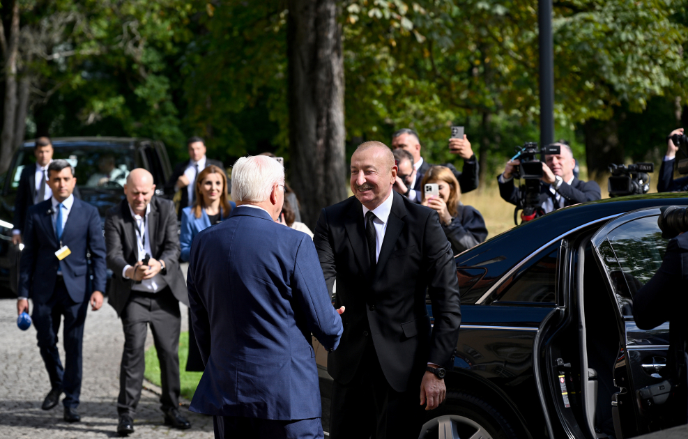 Prezident İlham Əliyev və Prezident Frank-Valter Ştaynmayer arasında təkbətək görüş keçirilib (FOTO/VİDEO) (YENİLƏNİB)