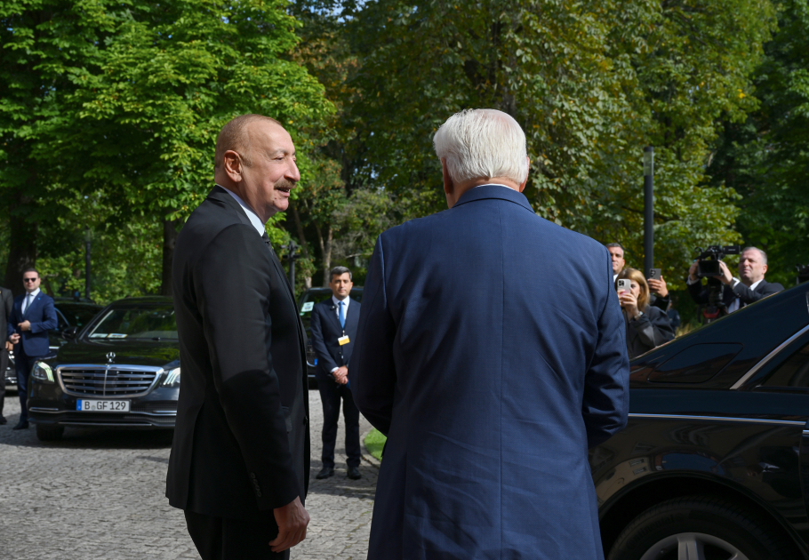 Prezident İlham Əliyev və Prezident Frank-Valter Ştaynmayer arasında təkbətək görüş keçirilib (FOTO/VİDEO) (YENİLƏNİB)