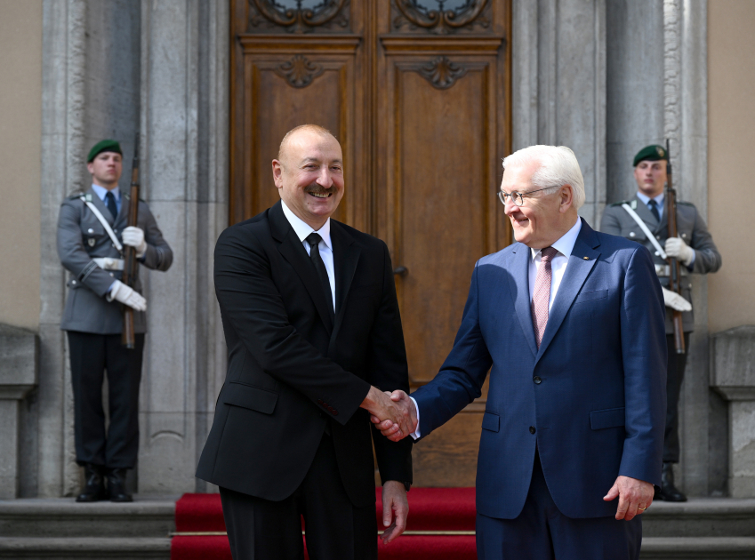 Prezident İlham Əliyev və Prezident Frank-Valter Ştaynmayer arasında təkbətək görüş keçirilib (FOTO/VİDEO) (YENİLƏNİB)