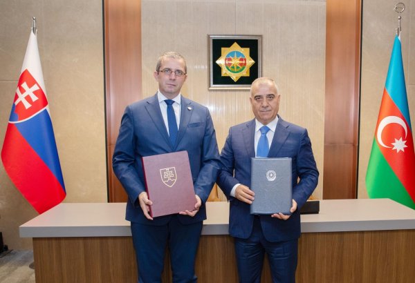 Azərbaycan və Slovakiya məxfi məlumatın mübadiləsi və qarşılıqlı mühafizəsi haqqında saziş imzalayıb (FOTO)