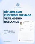 Universitet məzunlarına elektron diplomların verilməsinə başlanılıb
