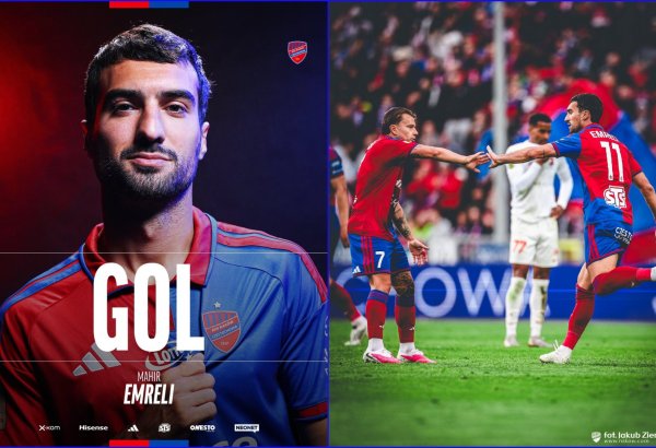 Mahir Emreli "Rakuv"da debüt oyununda qola imza atıb (VİDEO)
