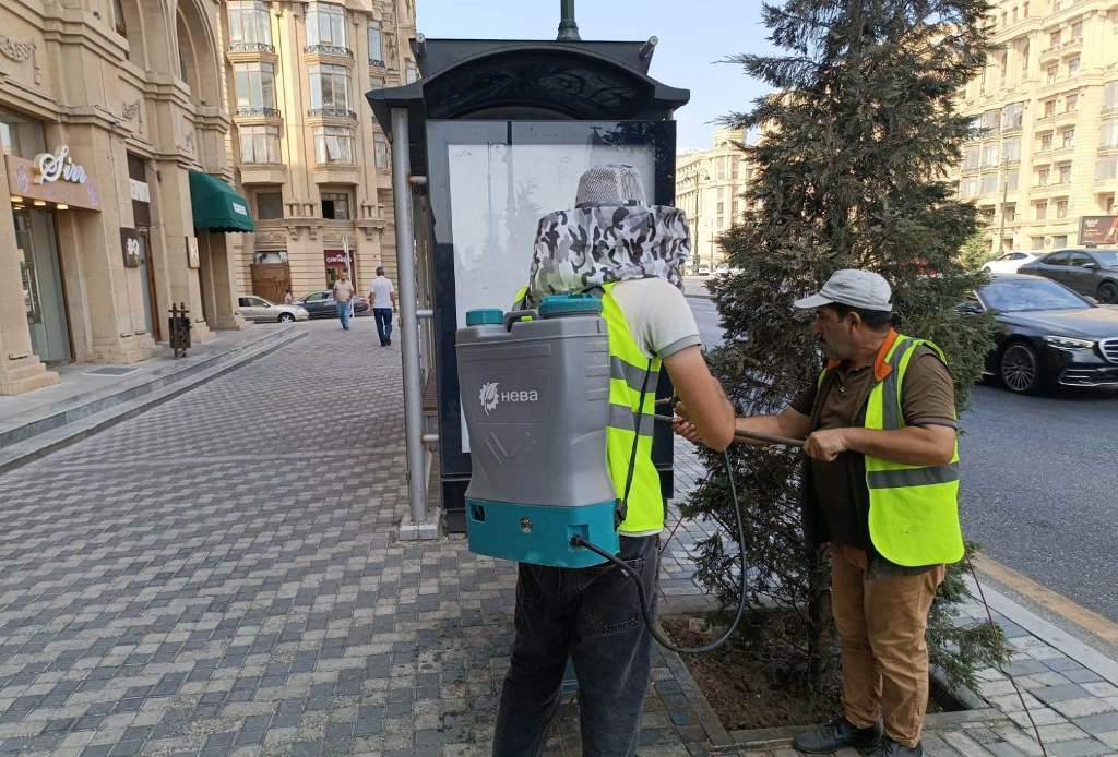 Bakıda daxili iməclik keçirilib: küçələr yuyulub (FOTO)