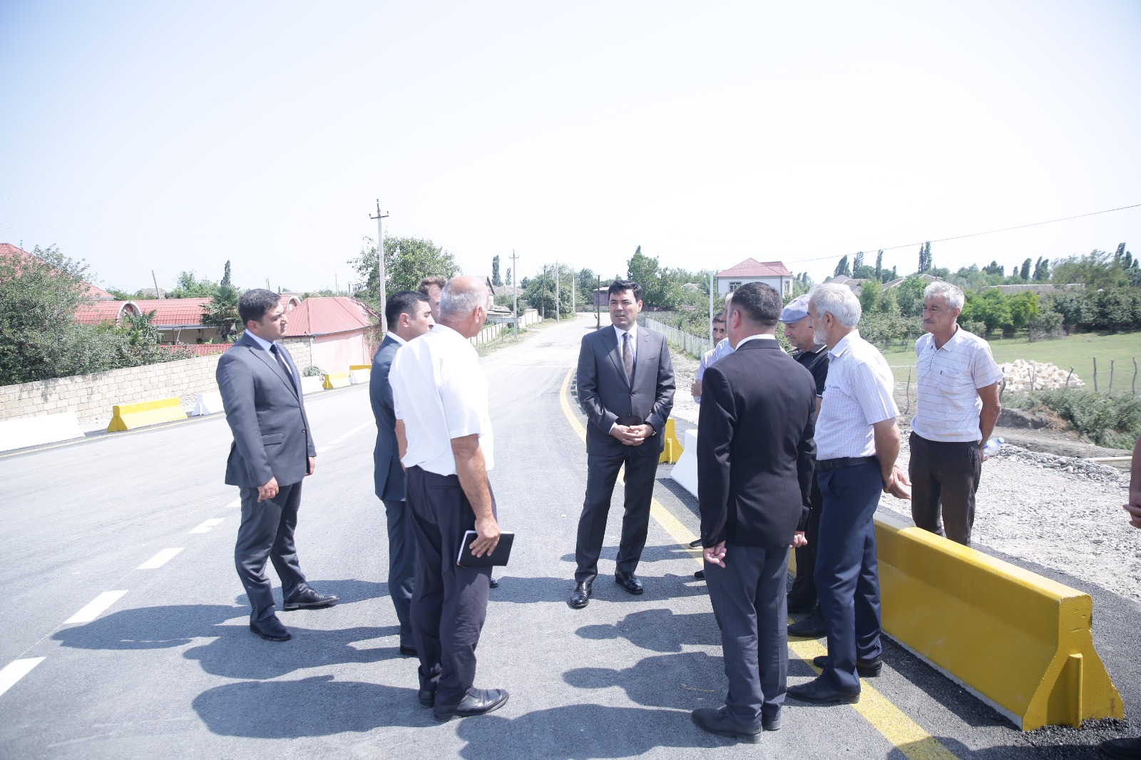 Xaçmazın Xaspoladoba kəndində yenidən qurulan körpü keçidi istifadəyə verilib (FOTO)