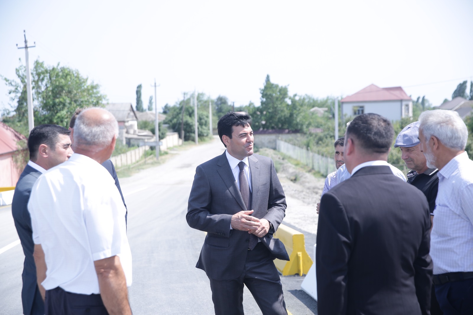 Xaçmazın Xaspoladoba kəndində yenidən qurulan körpü keçidi istifadəyə verilib (FOTO)