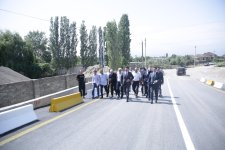 Xaçmazın Xaspoladoba kəndində yenidən qurulan körpü keçidi istifadəyə verilib (FOTO)