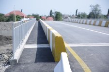 Xaçmazın Xaspoladoba kəndində yenidən qurulan körpü keçidi istifadəyə verilib (FOTO)