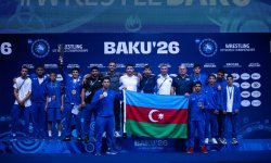 Azərbaycanın U17 yunan-Roma güləşi millisi dünya ikincisi olub (FOTO)