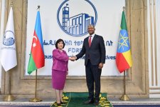 Sahibə Qafarova Efiopiya Xalq Nümayəndələri Palatasının sədri ilə görüşüb (FOTO)