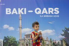 Azərbaycan Hava Yolları Qarsa ilk reysini həyata keçirib (FOTO)