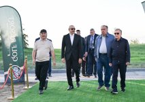 Prezident İlham Əliyev Qırğızıstan, Özbəkistan və Tacikistan prezidentləri ilə birlikdə Çolpon-Ata şəhərində Qolf Klubun açılışında iştirak edib (FOTO)